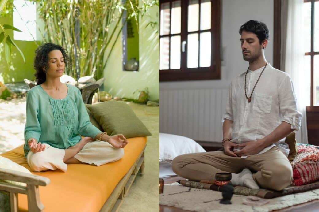 Meditation Cushion VS.
 Bench