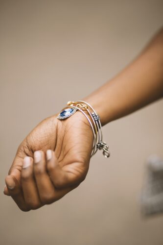 Silver-colored Bangle